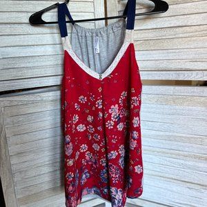 Women's Size Medium Xhilaration Red, White, & Blue Tank Top